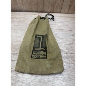 VTG. First National Bank of Oregon Canvas Bank Bag